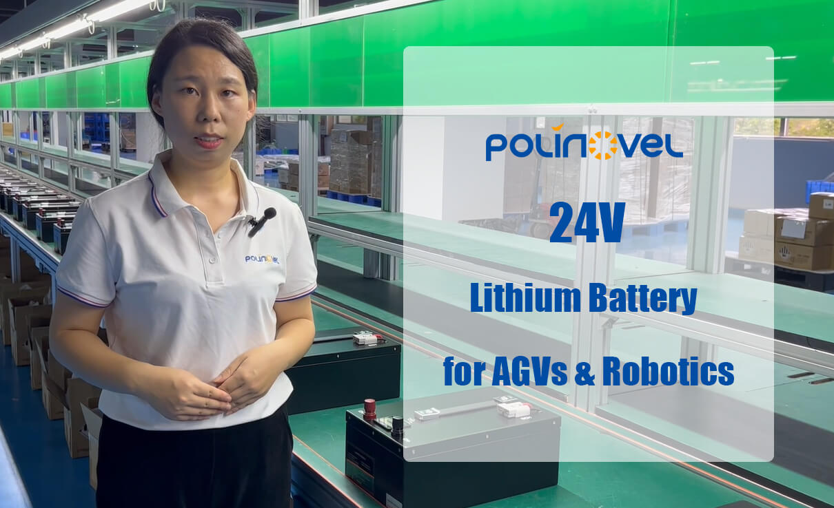 Polinovel 24V Lithium Battery for AGVs and Robotics