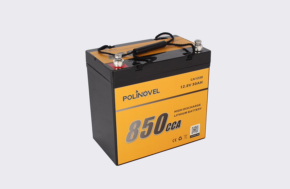 Rechargeable 12V 30Ah 850CCA Lithium Starting Battery