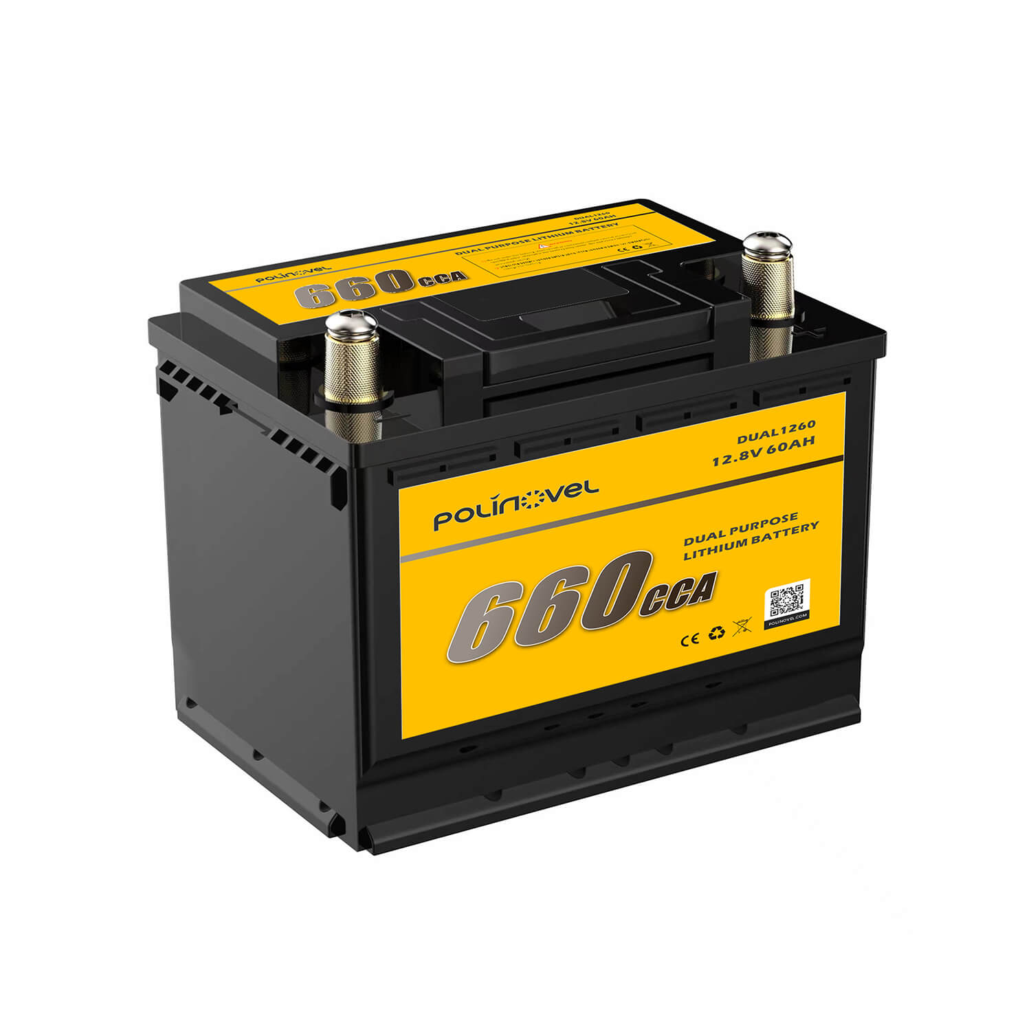 Dual Purpose 660 Cold Cranking Amps Marine Starting Lithium Battery