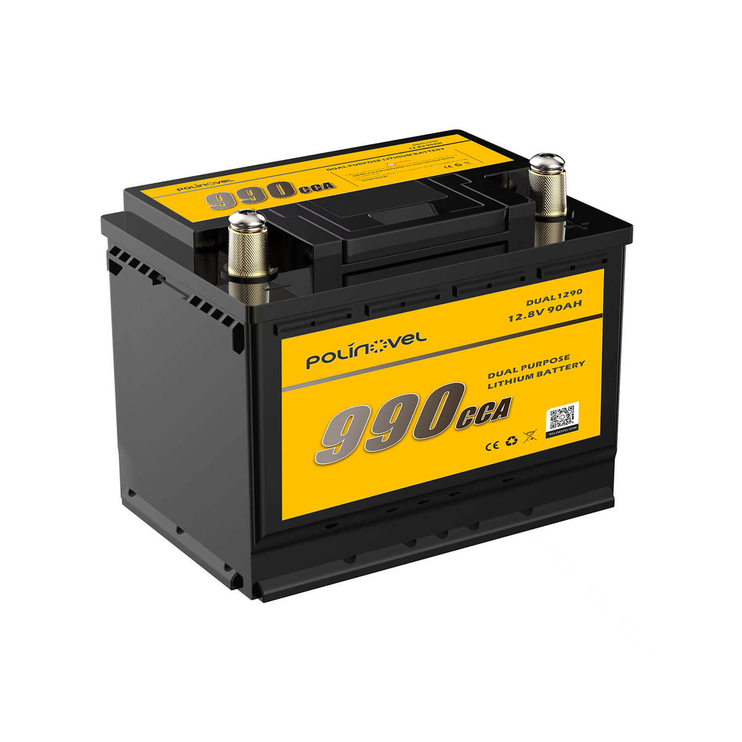 Dual Purpose 12V 990CCA Marine Crank Lithium Battery