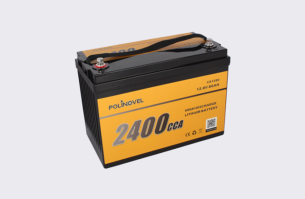 High Safety Deep Cycle 12V 80Ah 2400CCA Lithium Starting Battery